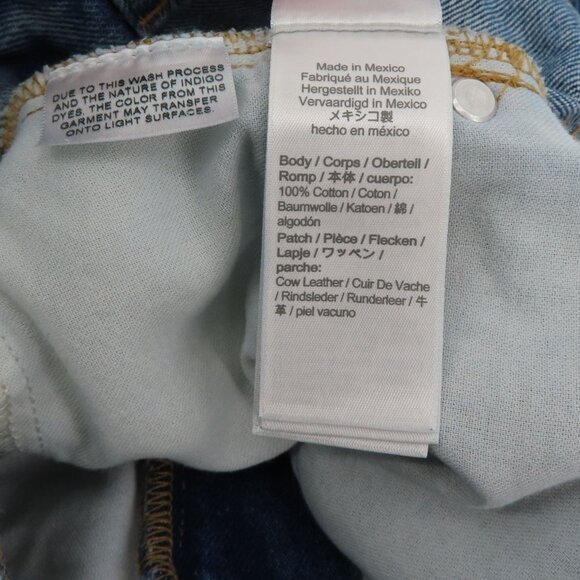 J Crew Women 26 Relaxed Short Raw Hem Whiskered Blue Denim Shorts All Cotton - Picture 12 of 15